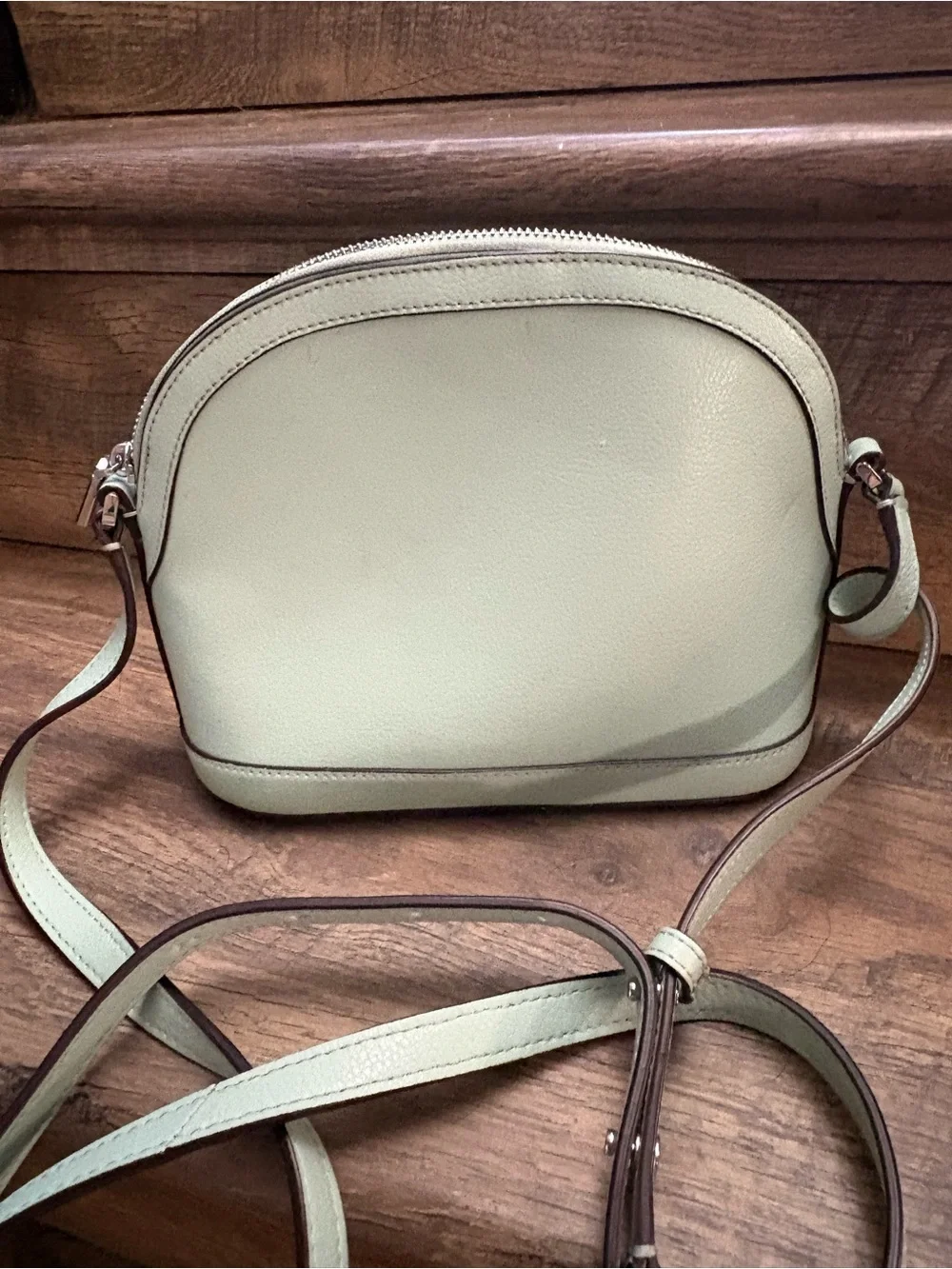 kate spade Mint Green Leather Dome Crossbody